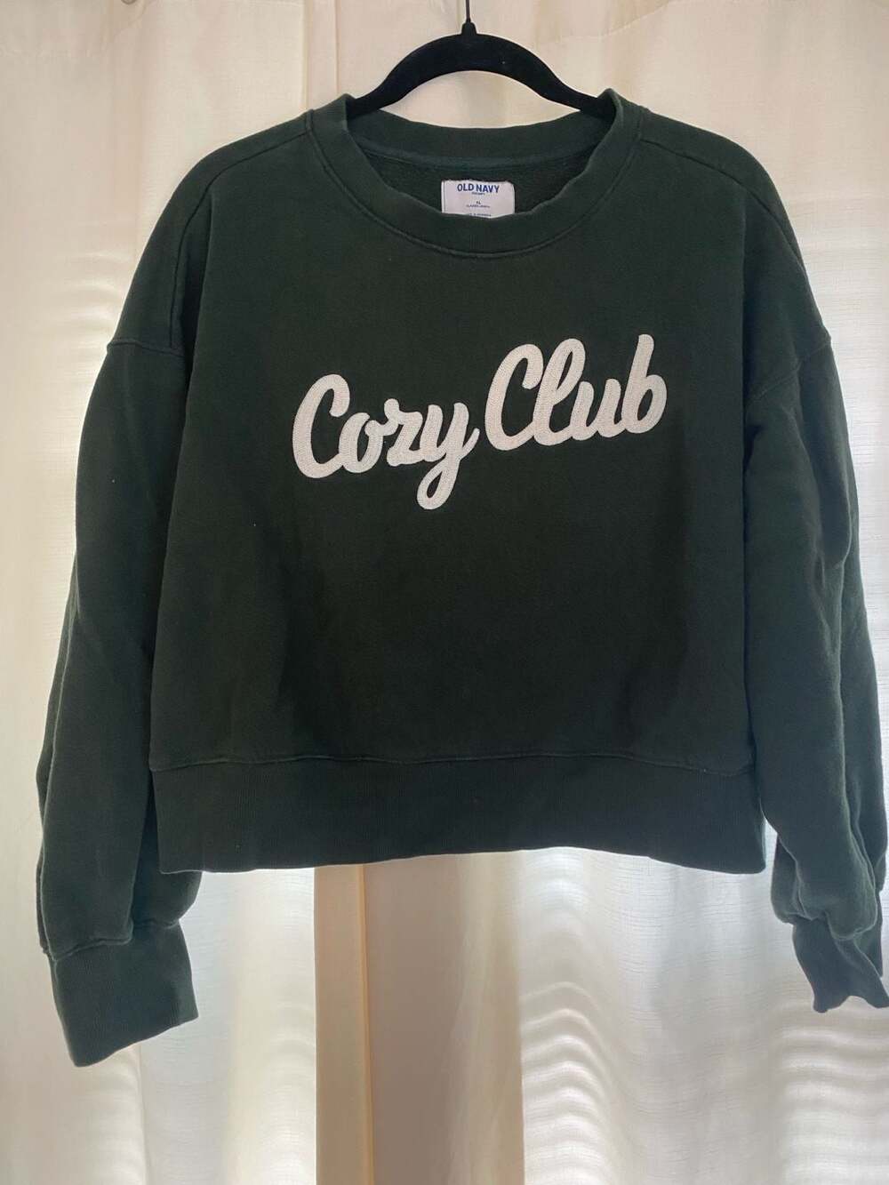 Old Navy SoComfy Cozy Club Graphic Crew-Neck Sweatshirt